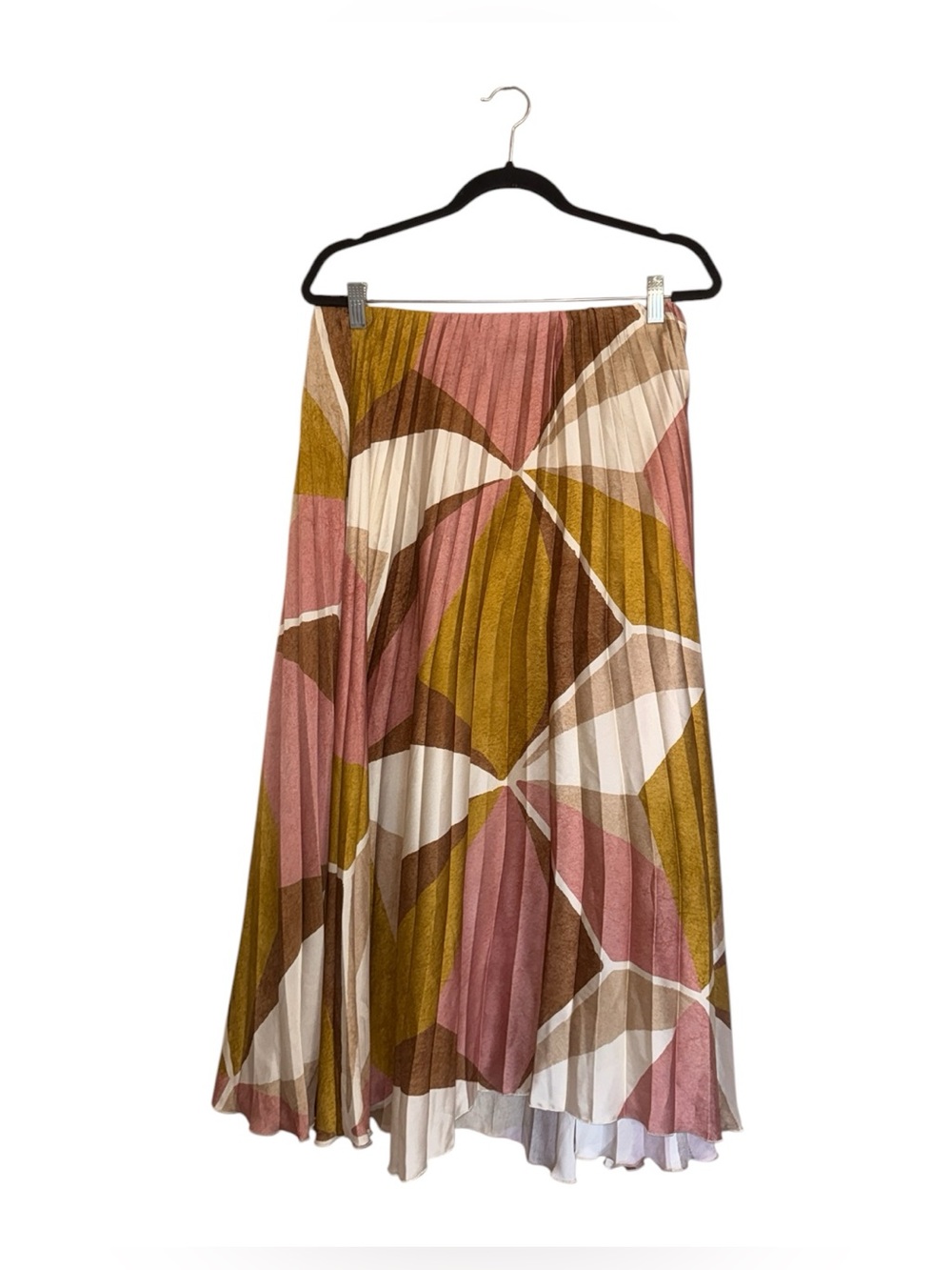 NWOT Bloggers Fave ZARA GEOMETRIC PRINT PLEATED Midi SKIRT - Picture 9 of 9